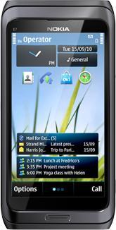 Actual product image Nokia E7-00 - QWERTZ - Dark Grey (4", 8 Mpx, 3G)