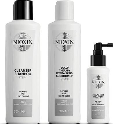 Immagine prodotto Nioxin Sistema 1 Kit di diradamento leggero dei capelli naturali per unisex Set di 3 pezzi