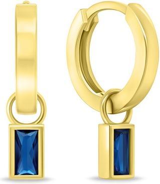 Image du produit Brilio Silver - Boucles d'oreilles rondes minimalistes 2en1 avec zircons EA840YB