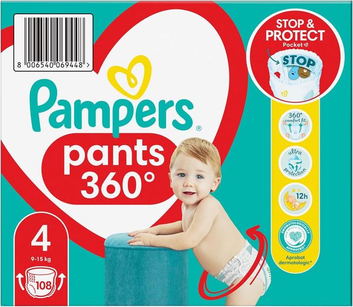 Produktbild Pampers Pants (Gr. 4, Halbmonatsbox, 108 Stück)