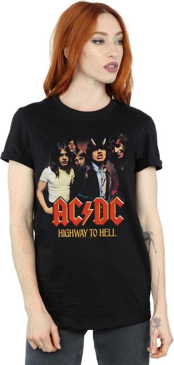 Immagine prodotto AC/DC Maglietta boyfriend in cotone del gruppo Highway To Hell per donne/femmine (4XL)