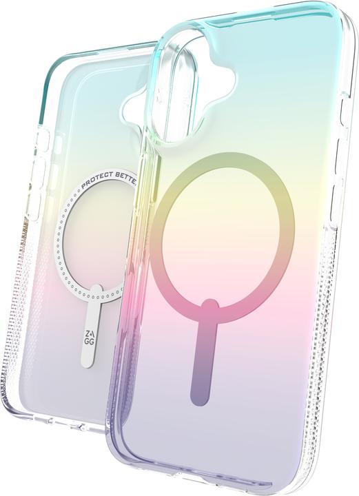 Actual product image Zagg Milan Snap MagSafe iPhone 16 Case - Iridescent (Apple iPhone 16)