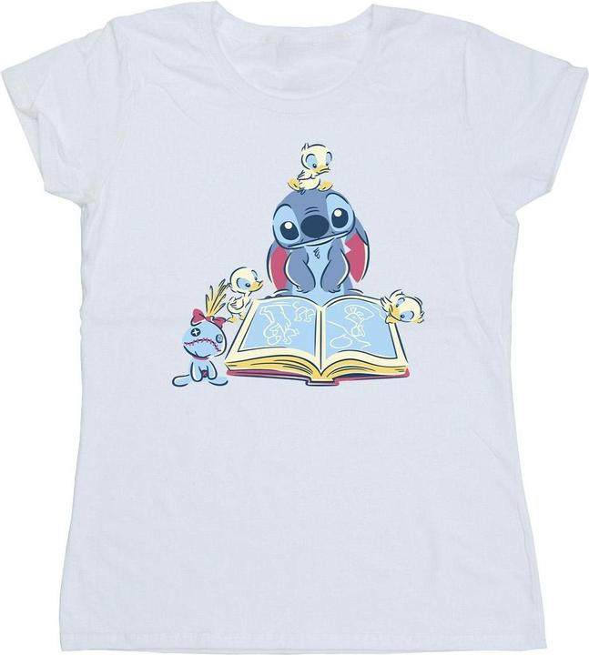 Immagine prodotto Disney Lilo & Stitch Reading A Book Maglietta Donna (XXL)