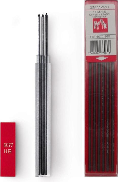 Actual product image Caran d'Ache Technograph refills (Refill, Black, 2 mm)