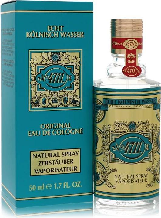 Acqua Colonia 4711 4711 Echt Kolnisch Wasser Eau de Cologne 50ml Natural Spray - Iconic Scent in Iconic Bottle - Unisex (Eau de cologne, 50 ml)