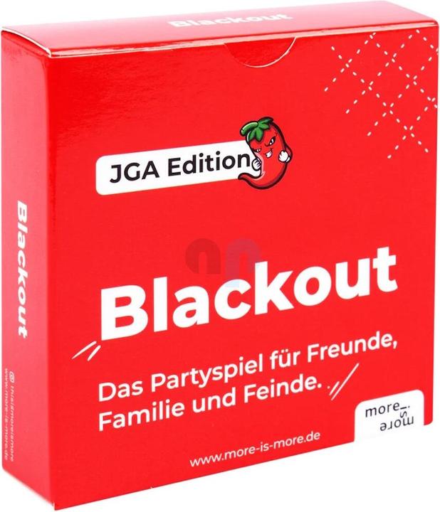 Produktbild More is more Blackout - JGA Edition - Das Partyspiel für Freunde, Familie und Feinde (Deutsch)
