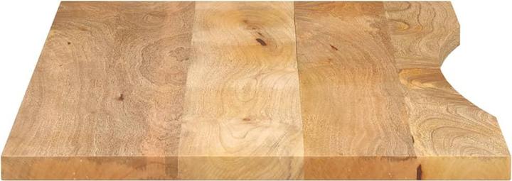 Produktbild VidaXL Schreibtischplatte Tischplatte Holzplatte mit Aussparung Massivholz Mango (120 x 60 x 2.5 cm)