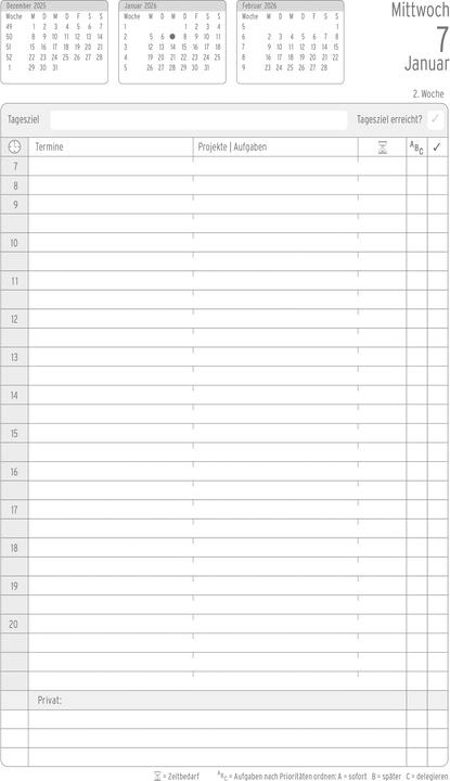 Immagine prodotto Chronoplan Buchkalender (A5, Tedesco)