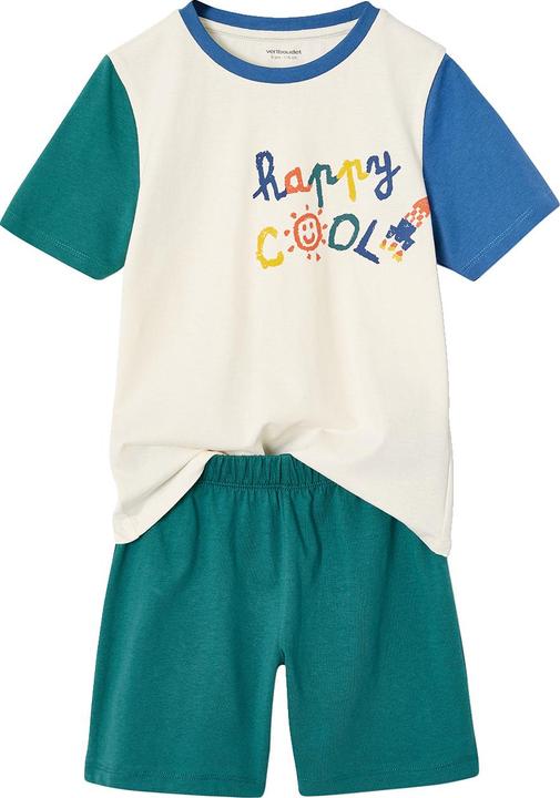 Image du produit Vertbaudet 2er-Pack Jungen Sommer-Schlafanzüge COOL mit Recycling-Baumwolle (140)
