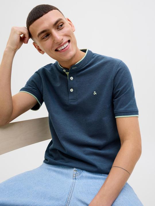 Actual product image Jack & Jones Jjepaulos Mao Polo Ss Noos (L)