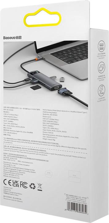 Actual product image Baseus WKWG050013 (USB-C, 8 Ports)
