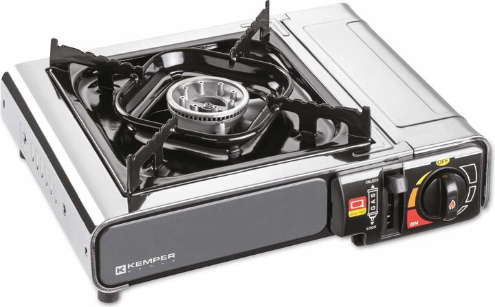 Actual product image Kemper Camping Gas Stove Stainless Steel XTRA Smart