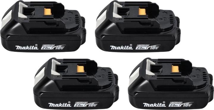 Actual product image Makita Power Source Kit 18 V with 4x BL 1820 B 2.0 Ah rechargeable battery ( 4x 197254-9 ) + DC 18 RD (18 V)