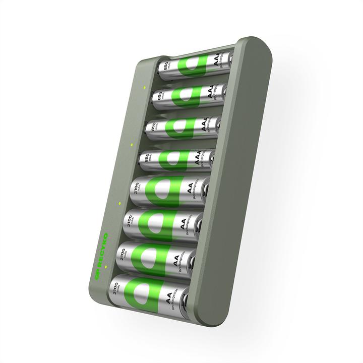 Actual product image GP Batteries E821 (9 pcs., AA, AAA, 2600 mAh, Battery + charger)