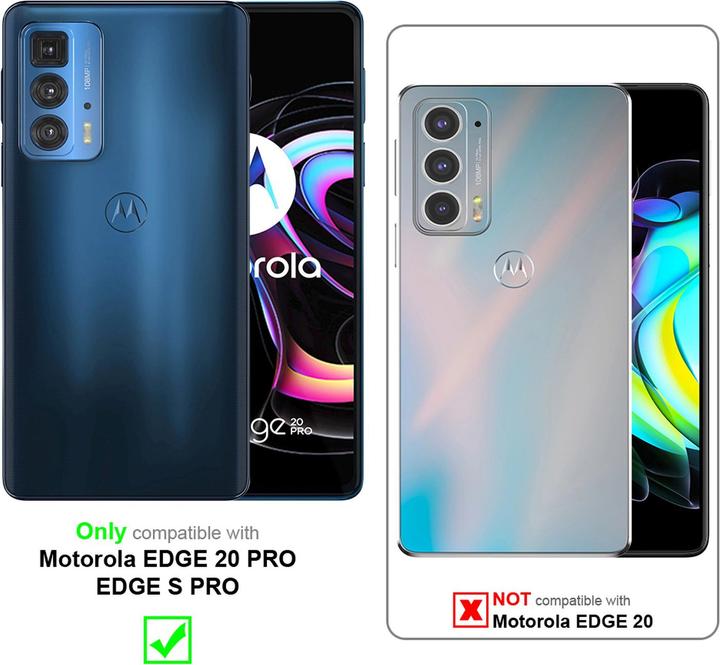 Productafbeelding Cadorabo Hoesje voor Motorola EDGE 20 PRO / EDGE S PRO in Book Invis. Magneetstijl (Motorola Edge S Pro, Motorola Edge 20 Pro)