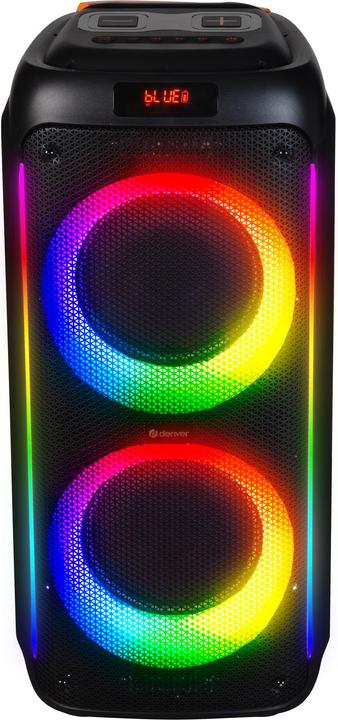 Denver BPS-458 BT Party Speaker black (4 h, Rechargeable battery operated)