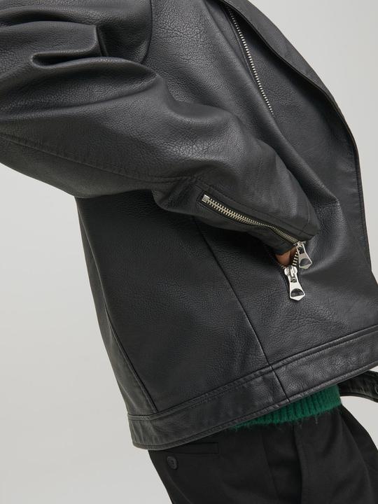Actual product image Jack & Jones Biker Faux Leather Jacket (XL)