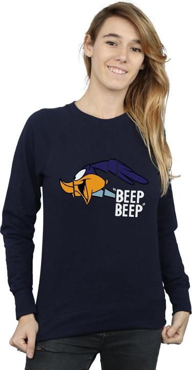 Actual product image Looney Tunes Womens/Ladies Beep Beep Road Runner Cotton Sweatshirt (XXL)