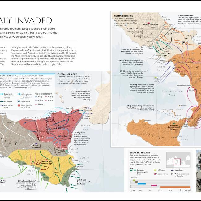 Image du produit World War II Map by Map (Anglais, Peter Snow, Richard Overy, Collectif, DK, 2019)