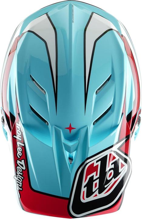 Produktbild Troy Lee Designs D4 Polyacrylite MIPS Helm, Linear, blue, M | 57-58cm