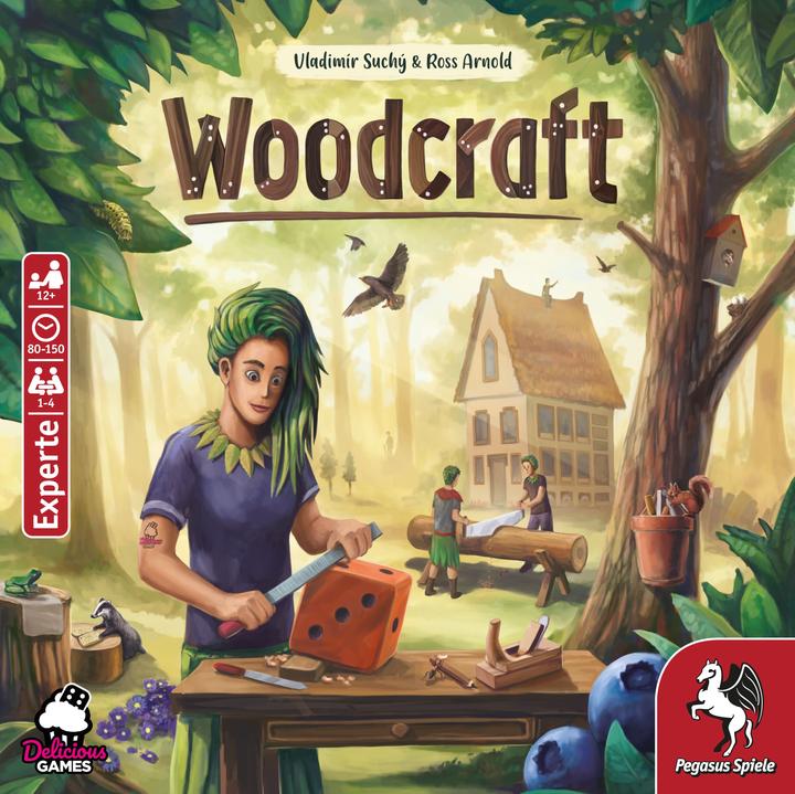 Actual product image Pegasus Woodcraft, board game, for 1-4 players, from 12 years (DE edition) (German)
