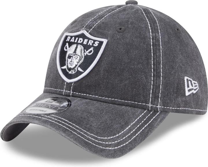 New Era 9Twenty Cap - Washed Las Vegas Raiders Schwarz
