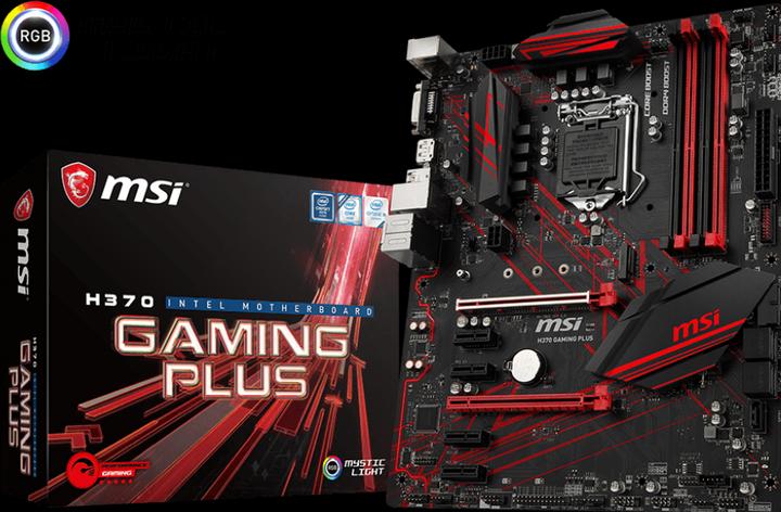 Produktbild MSI H370 Gaming Plus (LGA 1151, Intel H370, ATX)