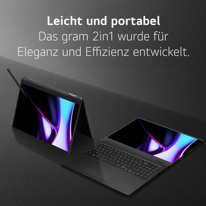 Produktbild LG gram Pro (16", Intel Core Ultra 7 155H, 16 GB, 1000 GB, DE)