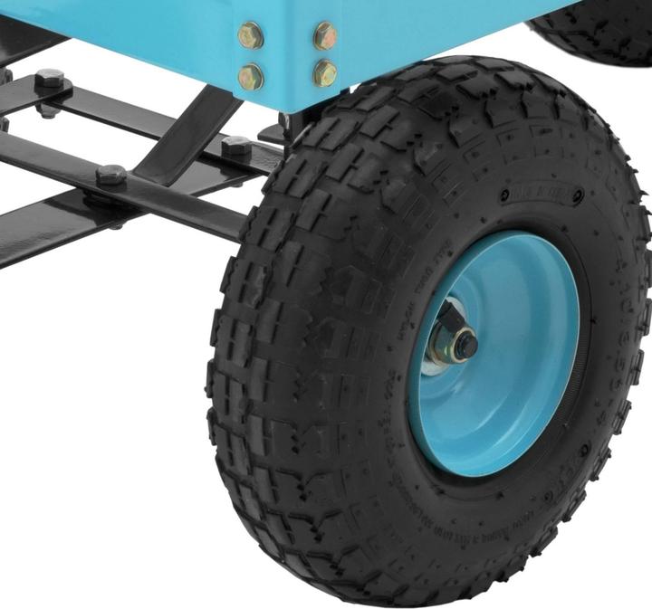Produktbild Hillvert Gartenwagen Transportwagen Handwagen Gitterwagen Luftreifen 2 Ebenen 150 kg (150 kg)