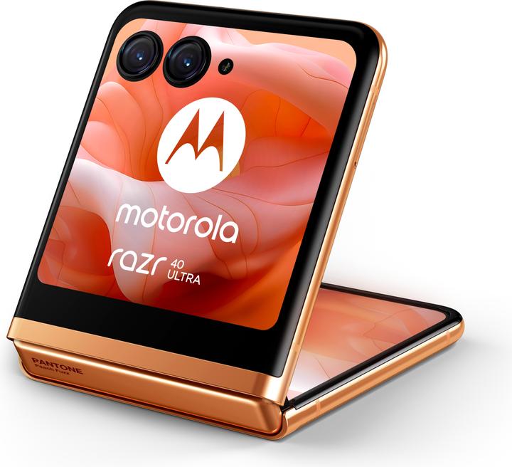 Produktbild Motorola Razr 40 Ultra (256 GB, Peach Fuzz, 6.90", SIM + eSIM, 12.58 Mpx, 5G)