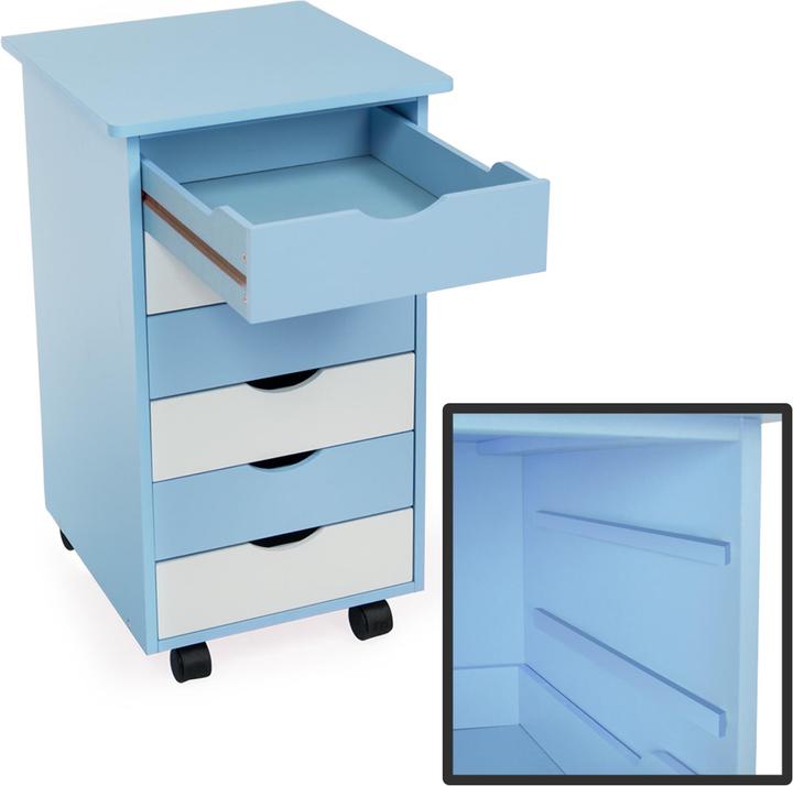 Actual product image tectake Roll container (36 x 40 x 65 cm)