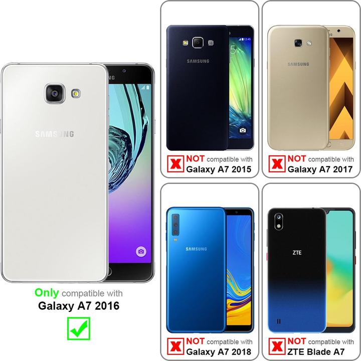 Actual product image Cadorabo Book Jeans Optics Cover (Samsung Galaxy A7 (2016))