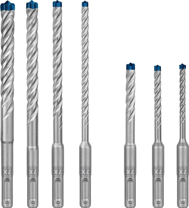 Actual product image Bosch Professional Zubehör EXPERT SDS plus-7X hammer drill bit set, 5/6/6/8/10/12 mm, 7 pcs. (5.0, 6.0, 8.0, 10.0, 12.0 mm)