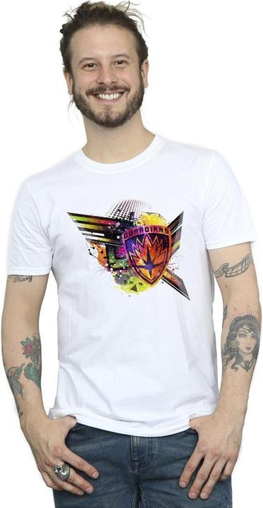 Image du produit - T-shirt GUARDIANS OF THE GALAXY ABSTRACT SHIELD CHEST - Homme (XXL)