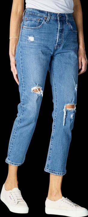Produktbild Levis 501 Cropped Jeans Straight Fit charsleten ends (W27/L26)
