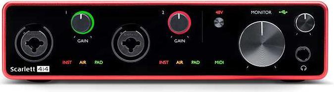 Image du produit Focusrite Scarlett 4i4 3ème gène (USB)