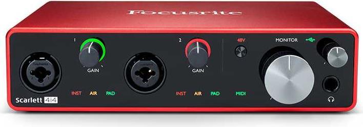 Image du produit Focusrite Scarlett 4i4 3ème gène (USB)