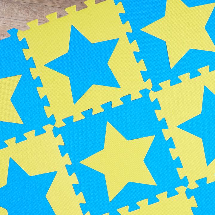 Produktbild Relaxdays Puzzlematte Sterne (32 x 32 x 1 cm)