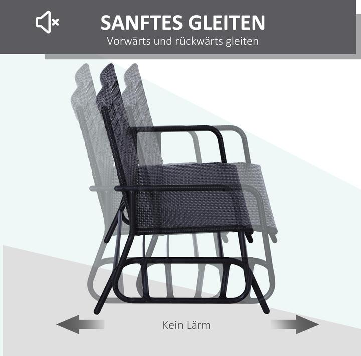 Image du produit Outsunny Banc à bascule Banc de jardin