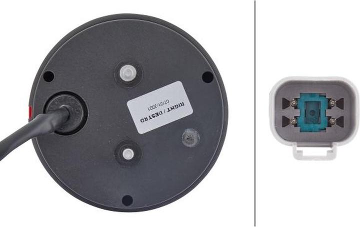 Actual product image Hella 20 Rear lights, right, attachment for AHLMANN LANDINI