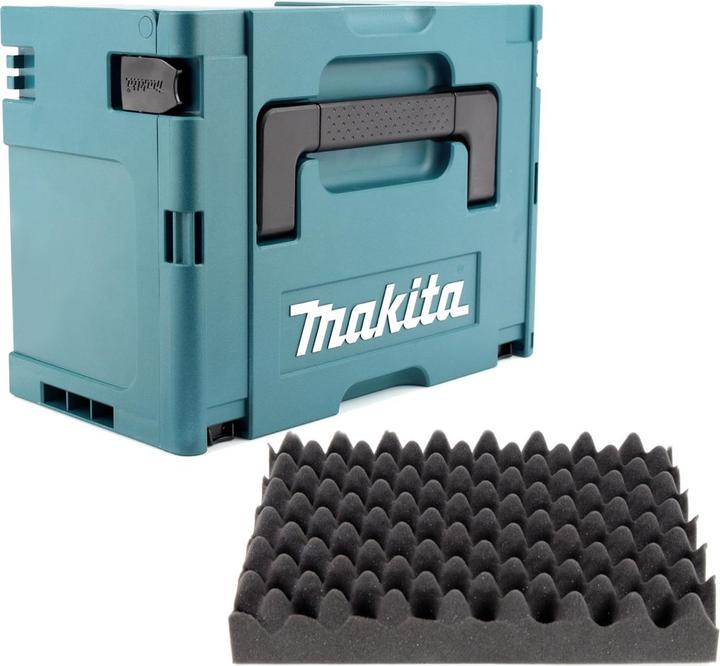 Produktbild Makita MAKPAC 3 Systemkoffer - mit Universaleinlage für 18 V Akku Geräte Schrauber Sägen Schl