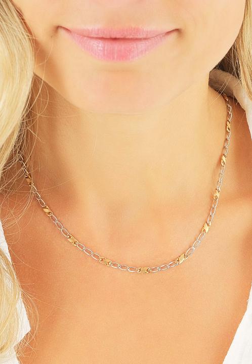 Produktbild Muau 8er-Kette (750, Weissgold, 18K Gelbgold, 42 cm)