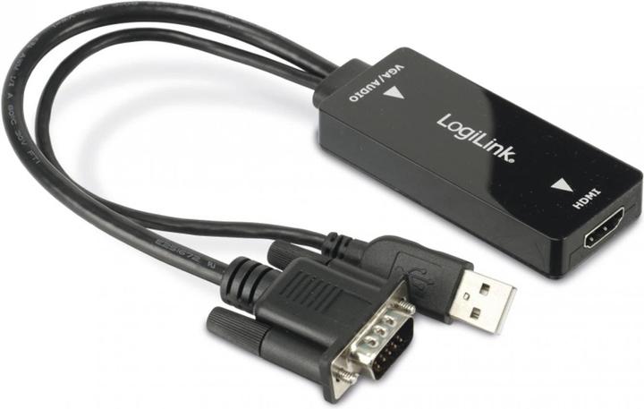 Produktbild LogiLink CV0060 - VGA mit Audio- und HDMI-Konverter (HDMI, 20 cm)