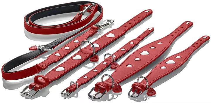 Image du produit Hunter Collier Lévrier Love 37/XS-S, rouge/noir (Chien, Général)