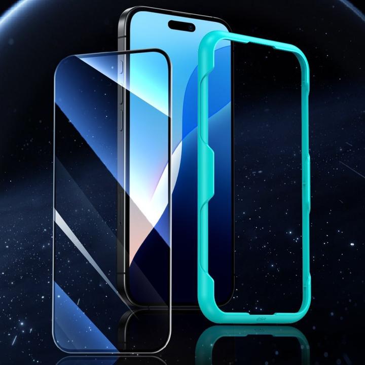 Actual product image ESR Tempered Glass (2 Piece, Apple iPhone 16 Pro)