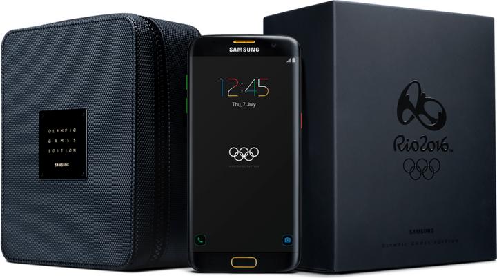 Produktbild Samsung Galaxy S7 Edge Olympic Games Limited Edition (32 GB, Black Onyx, Black, 5.50", 12 Mpx, 4G)