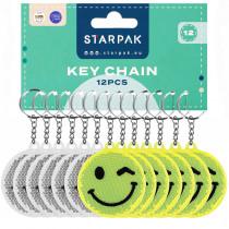 Starpak Reflektierender Emot-Schlüsselanhänger, 7 cm grosse