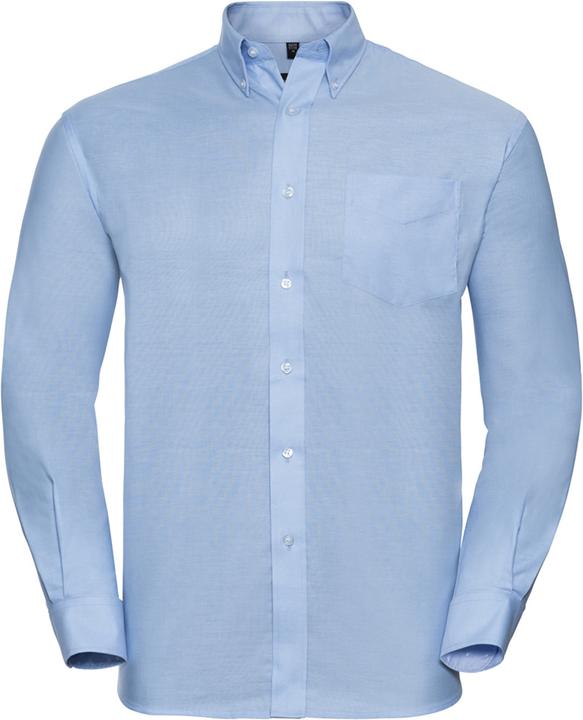Produktbild Russell Collection Easy Care Oxford Bluse Langarm (5XL)