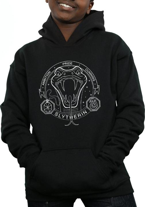 Immagine prodotto Slytherin Seal Felpa con Cappuccio Ragazzi (128)