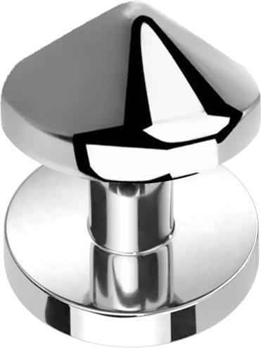 Star Piercing Skin Diver silber mit Cone (ohne Messing, Titan G23)